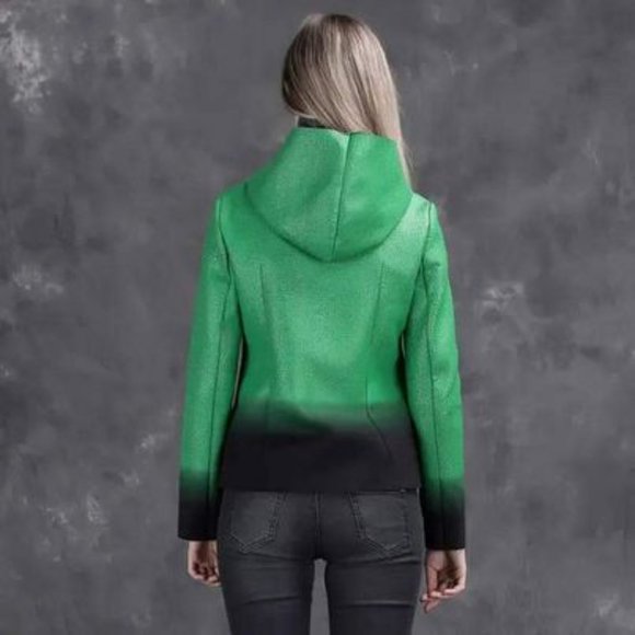 Brand new beautiful green spring /fall jacket - Picture 2 of 4